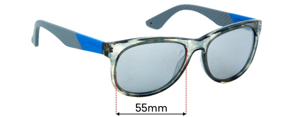 Sunglass Fix Replacement Lenses for Carrera 5010/S - 55mm Wide