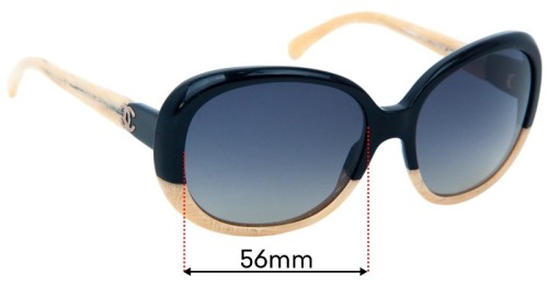 Chanel 5176 56mm Replacement Lenses by Sunglass Fix™