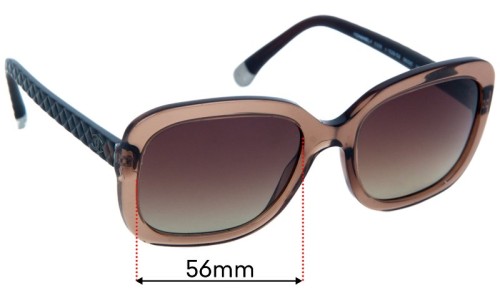 Sunglass Fix Replacement Lenses for Chanel 5329 - 56mm Wide 