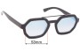 Sunglass Fix Replacement Lenses for Childe Exit-B - 55mm Wide 