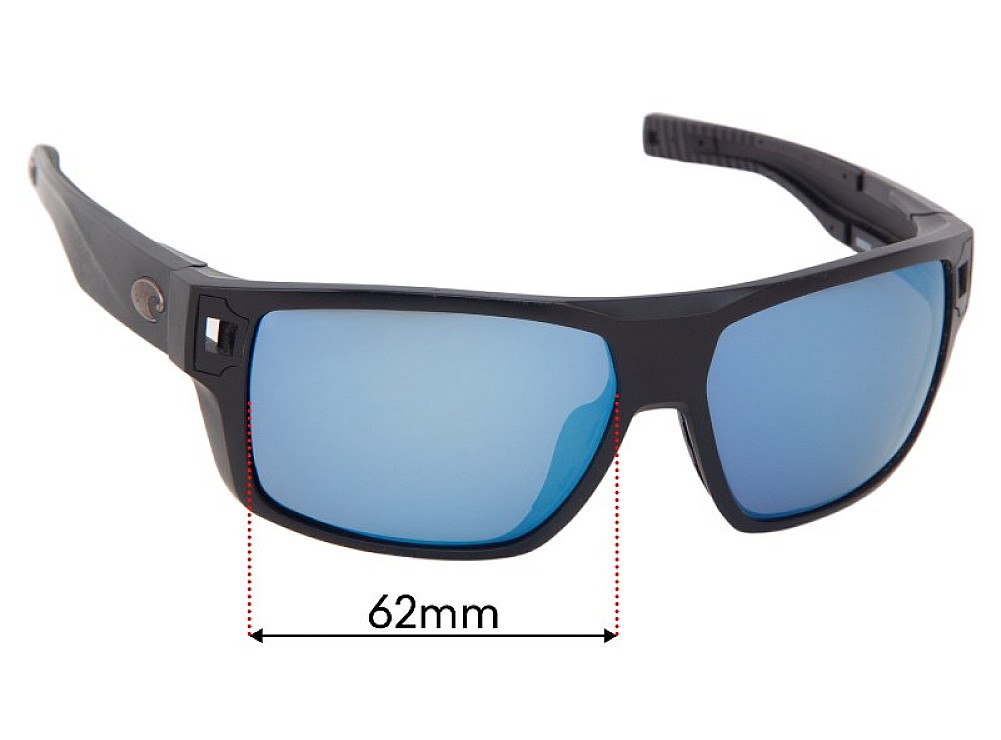 Costa Del Mar Diego Replacement Lenses - 62mm Costa Del Mar Diego Replacement Lenses - 62mm
