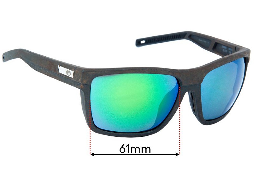 Costa Del Mar Pargo Replacement Lenses - 61mm Costa Del Mar Pargo Replacement Lenses - 61mm