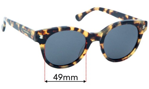 Country Vintage Replacement Sunglass Lenses  - 49mm 