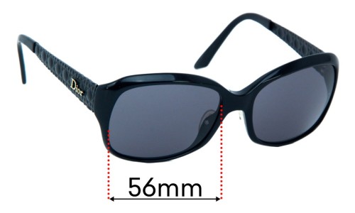 Sunglass Fix Replacement Lenses for Christian Dior Coquette2 - 56mm Wide 