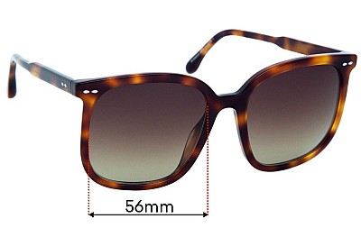Sunglass Fix Replacement Lenses for Isabel Marant IM0008/G/S - 56mm wide 