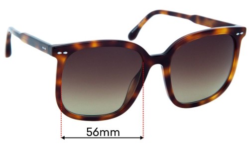 Sunglass Fix Verres de Remplacement pour Isabel Marant IM0008/G/S - 56mm Wide 
