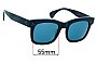 Sunglass Fix Replacement Lenses for Marc Vincent Olympic - 55mm Wide 