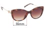 Sunglass Fix Lentes de Repuesto para Michael Kors MK2127U South Hampton - 55mm Wide 