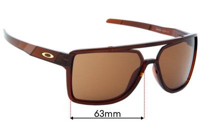 Oakley Castel OO9147 Verres de Remplacement 63mm wide 