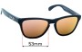 Sunglass Fix Verres de Remplacement pour Oakley Frogskins XS OJ9006 - 53mm Wide 