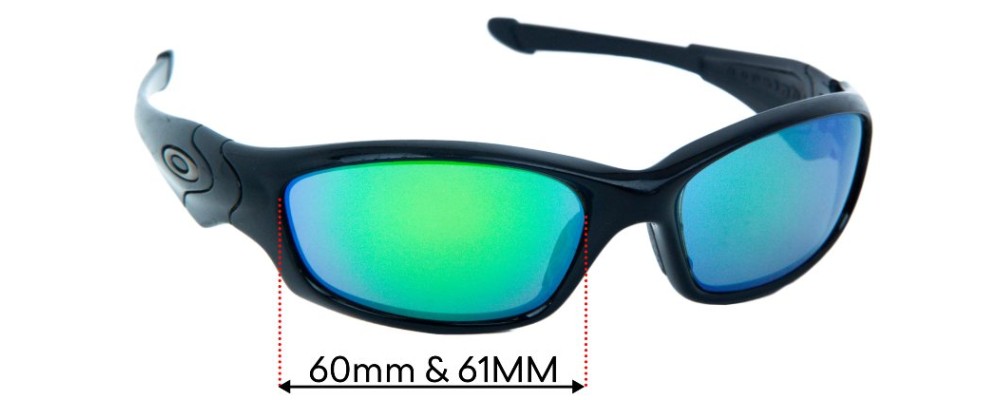 Sunglass Fix Replacement Lenses for Oakley Straight Jacket - 61mm Wide