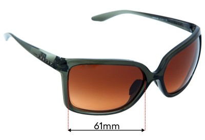  Sunglass Fix Replacement Lenses for Oakley Wildrye OO9230 - 61mm Wide 