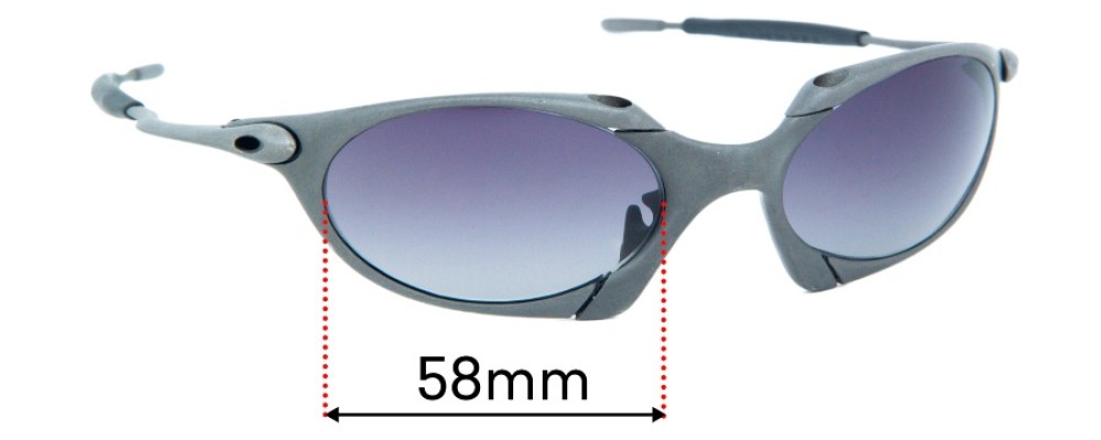Sunglass Fix Replacement Lenses for Oakley X Metal Romeo 1.0 - 58mm Wide