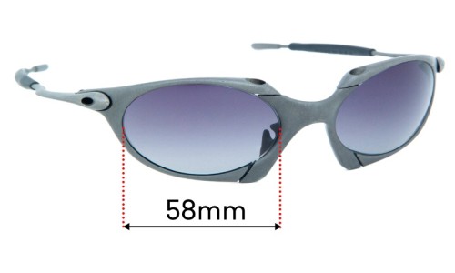 Sunglass Fix Replacement Lenses for Oakley X Metal Romeo 1.0 - 58mm Wide 