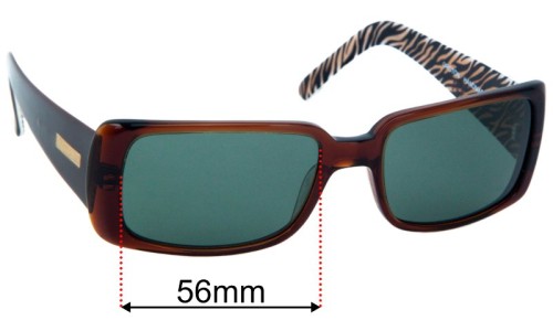 Oroton Voyager Replacement Sunglass Lenses - 56mm 