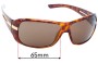 Sunglass Fix Replacement Lenses for Prada SPR15H - 65mm Wide 