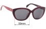 Sunglass Fix Verres de Remplacement pour Prada SPR16X-F - 59mm Wide 