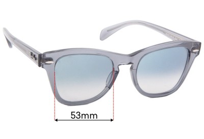 Ray Ban RB0707S Replacement Lenses 53mm wide 