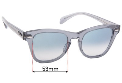 Ray-Ban RB0707S Verres de Remplacement 53mm wide 