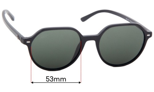 Ray Ban RB2195 Thalia Replacement Lenses 53mm wide 