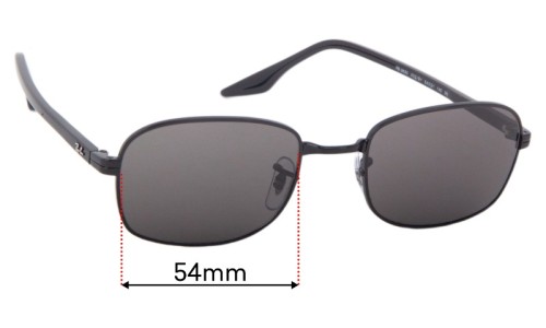 Ray Ban RB3690 Replacement Lenses 54mm wide 