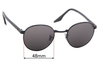 Ray Ban RB3691 Replacement Lenses 48mm wide 