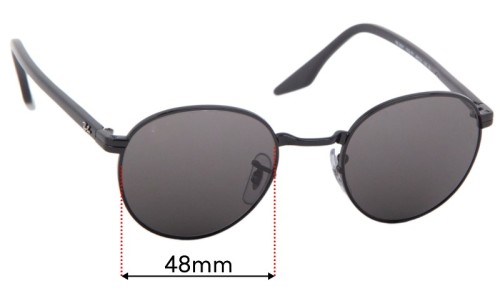  Sunglass Fix Replacement Lenses for Ray Ban RB3691 - 48mm Wide 