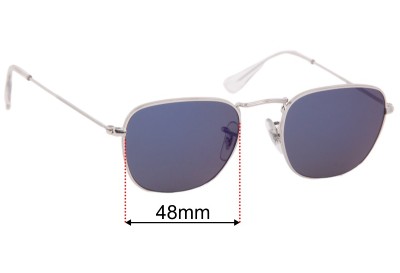 Ray Ban RB3857 Frank Replacement Lenses 48mm wide 