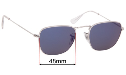 Ray Ban RB3857 Frank Replacement Sunglass Lenses - 48mm 