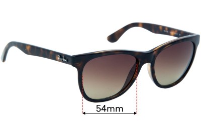 Ray Ban RB4184 Replacement Lenses 54mm wide 