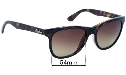 Ray Ban RB4184 Replacement Sunglass Lenses - 54mm Wide  