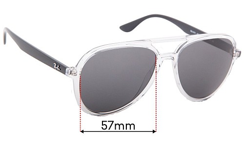 Ray Ban RB4376 Lentes de Repuesto 57mm wide 