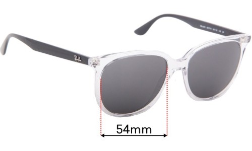 Ray Ban RB4378 Replacement Lenses 54mm wide 