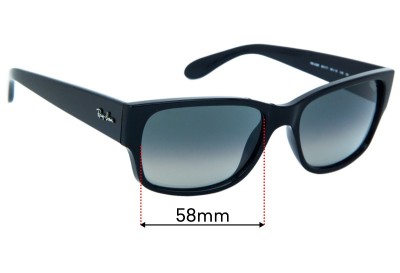Ray Ban RB4388 Replacement Lenses 58mm wide 