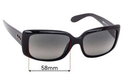 Ray Ban RB4389 Replacement Lenses 58mm wide 