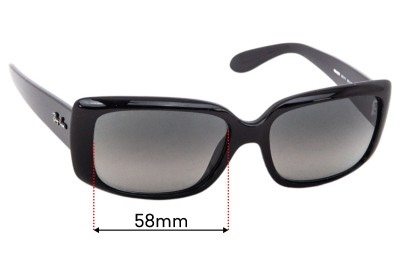 Ray-Ban RB4389 Verres de Remplacement 58mm wide 