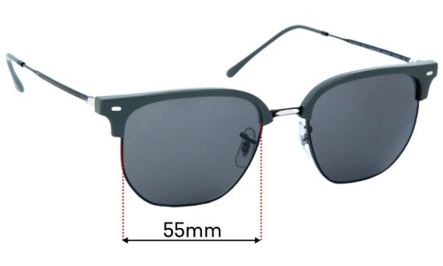 Ray Ban RB4416-F New Clubmaster Replacement Lenses 55mm wide 