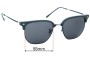 Sunglass Fix Replacement Lenses for Ray Ban RB4416-F New Clubmaster - 55mm Wide 