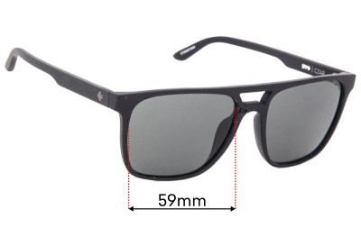 Spy Optic Czar Replacement Lenses 59mm wide 