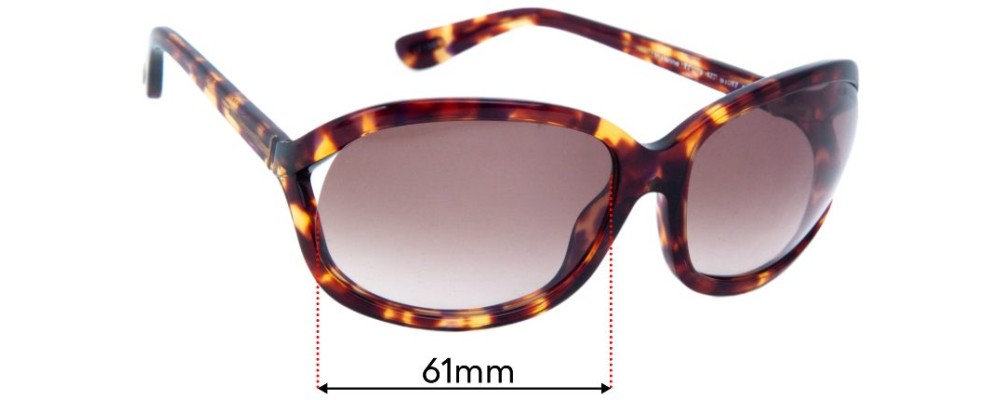 Sunglass Fix Replacement Lenses for Tom Ford Vivienne TF278 - 61mm Wide