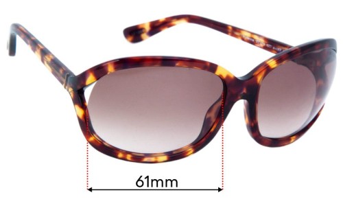 Tom Ford Vivienne TF278 Replacement Lenses 61mm wide 
