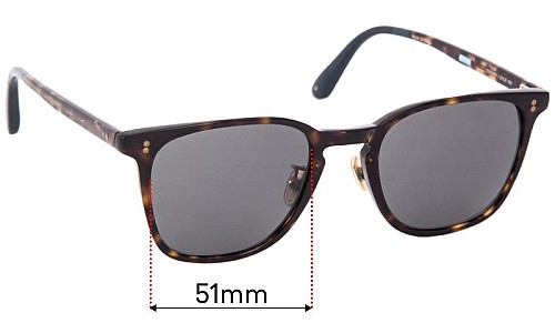 Toms Emerson Replacement Sunglass Lenses - 51mm 