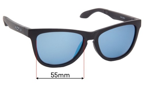 Sunglass Fix Replacement Lenses for ACTIV The One's - 55mm Wide ACTIV The One's Replacement Lenses 55mm wide