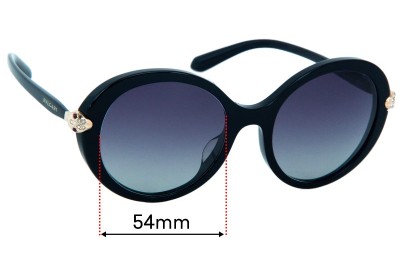 Sunglass Fix Replacement Lenses for Bvlgari 8204-B-F - 54mm wide 