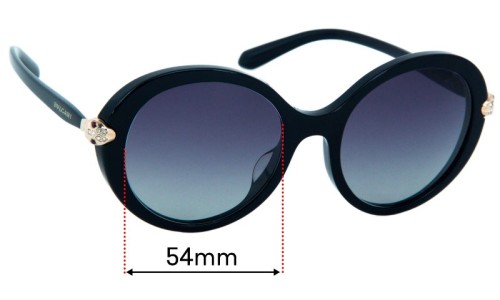 Sunglass Fix Replacement Lenses for Bvlgari 8204-B-F - 54mm Wide 