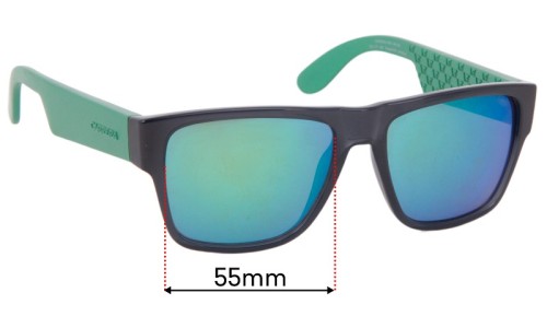 Carrera 5002 Replacement Sunglass Lenses - 55mm Wide 
