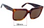 Sunglass Fix Replacement Lenses for Celine CL 40055I - 55mm Wide 
