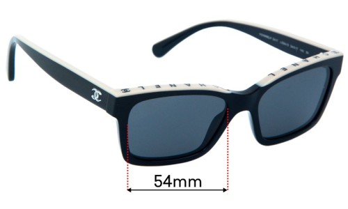 Sunglass Fix Replacement Lenses for Chanel 5417 - 54mm Wide 