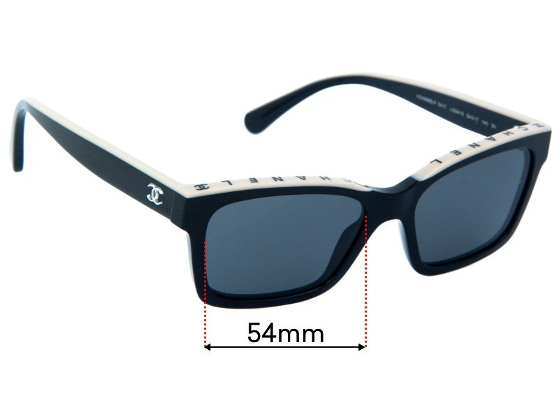 Chanel 5417 54mm Replacement Lenses by Sunglass Fix™