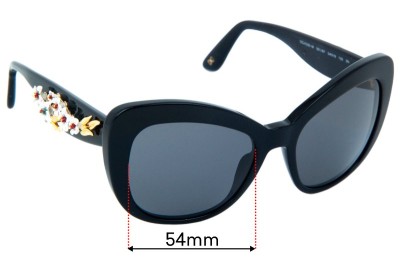 Dolce & Gabbana DG4230-M Replacement Sunglass Lenses - 54mm 